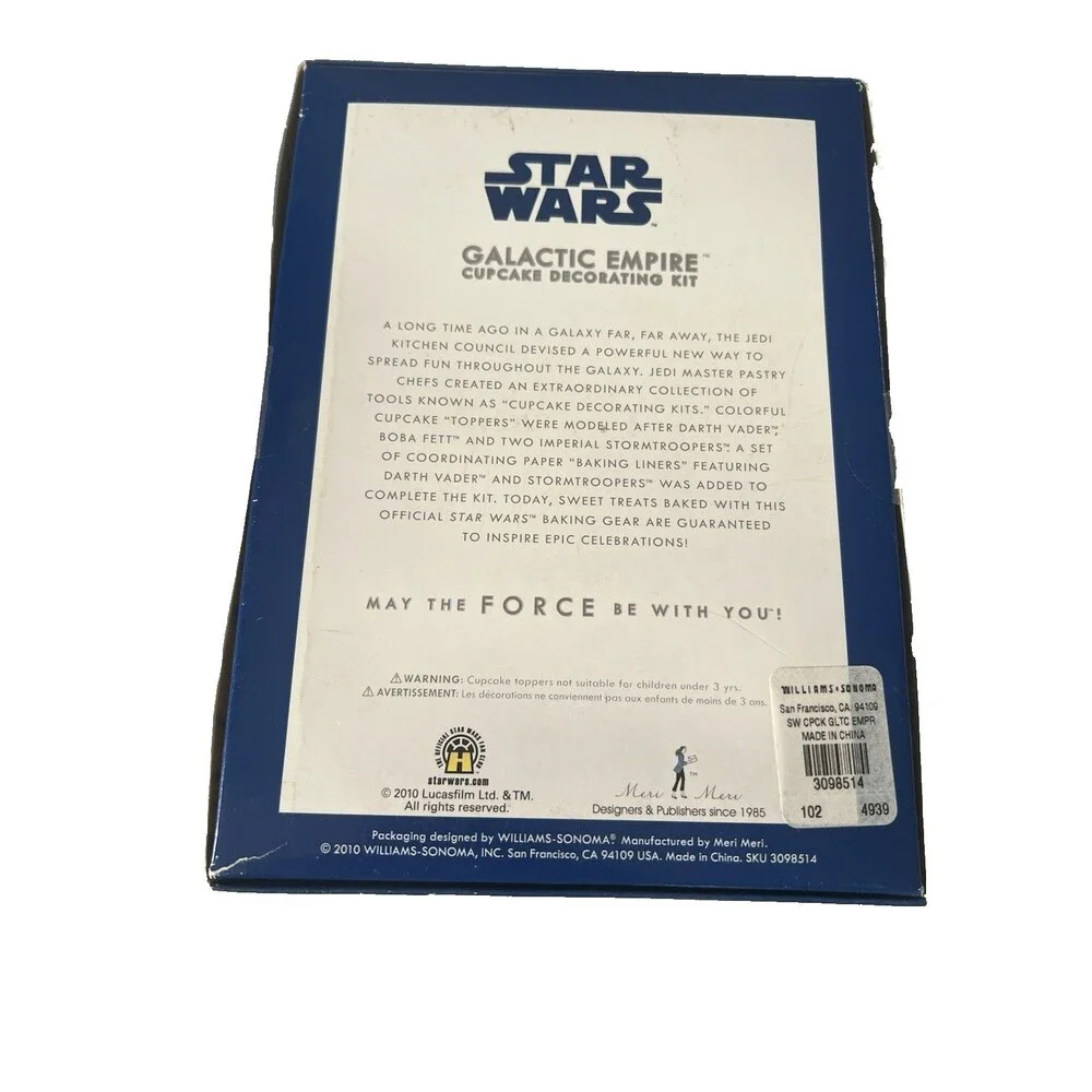 NEW Star Wars Galactic Empire × Williams Sonoma 24 Cupcake Decorating Kit